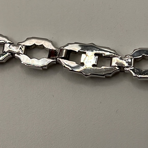 ENGEL BROTHERS 1930’s ART DECO RHINESTONE BRACELET - Picture 9 of 12